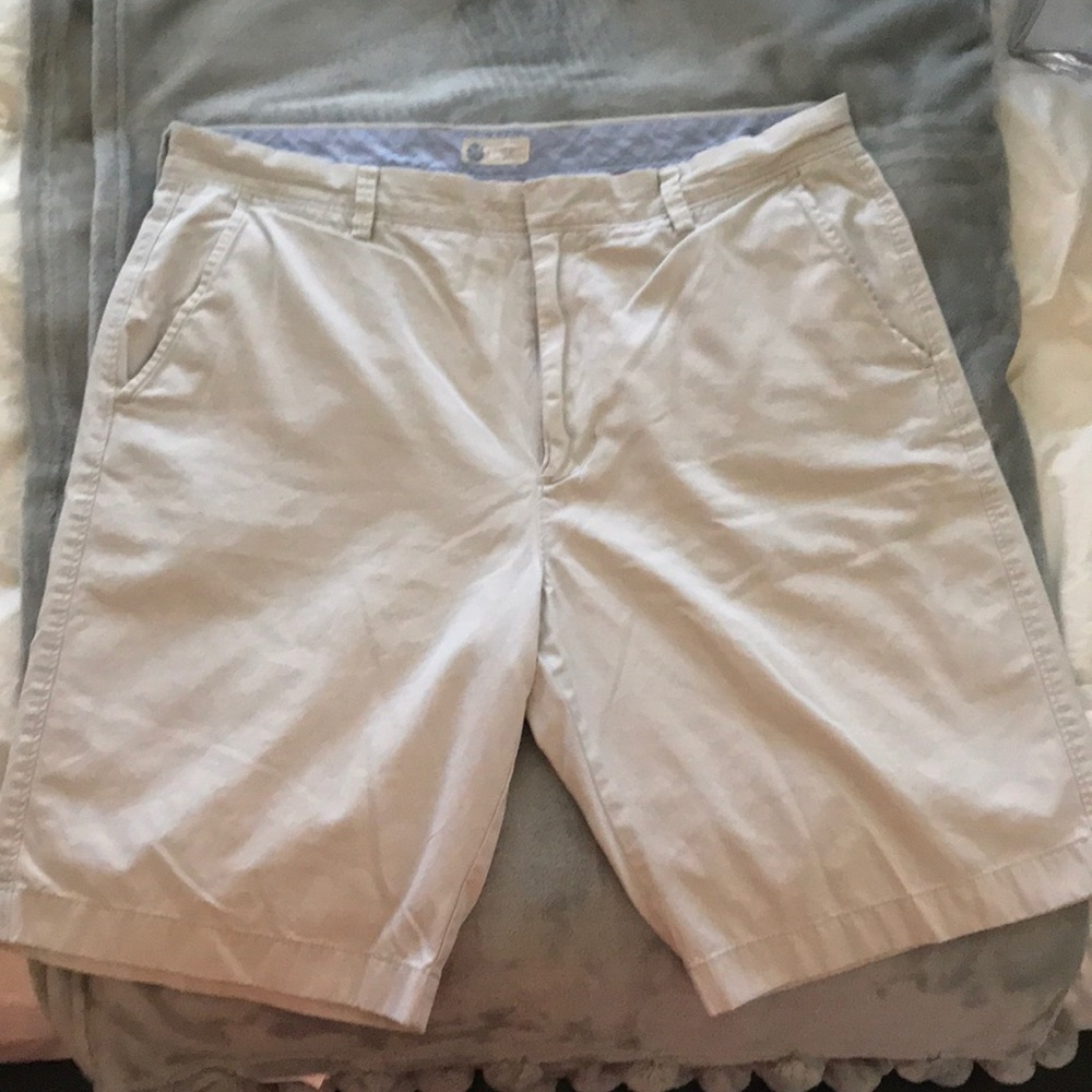 J. Crew khaki flat front shorts